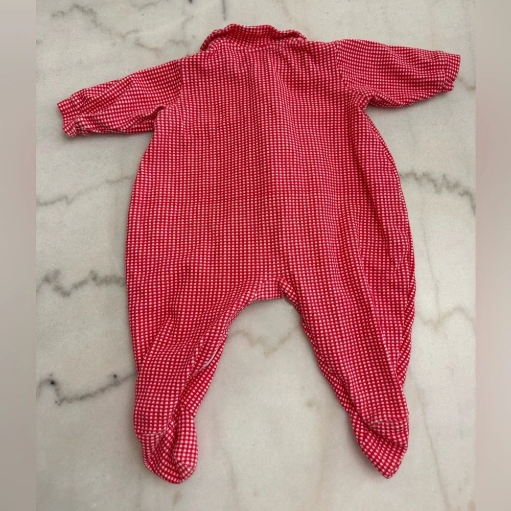 Hartstrings Red and White Kids Footie